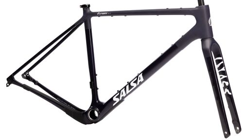 Salsa Flyway C DLX Frameset - 700c, Carbon, Midnight, Small