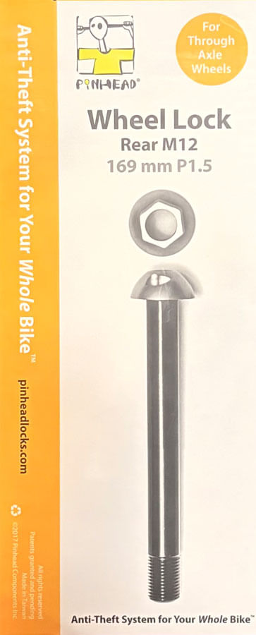 Pinhead Thru-Axle Wheel Lock Rear - M12 x 169 x P1.5