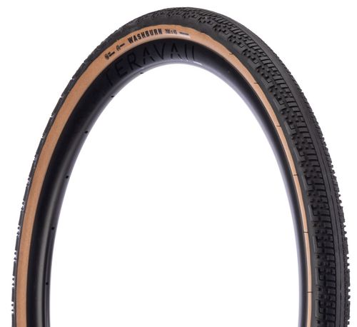 Teravail Washburn Tire - 700 x 40, Tubeless, Folding, Tan, Durable, Fast Compound