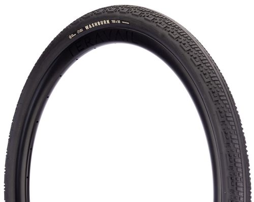 Teravail Washburn Tire - 700 x 50, Tubeless, Folding, Black, Light and Supple, Fast Compound