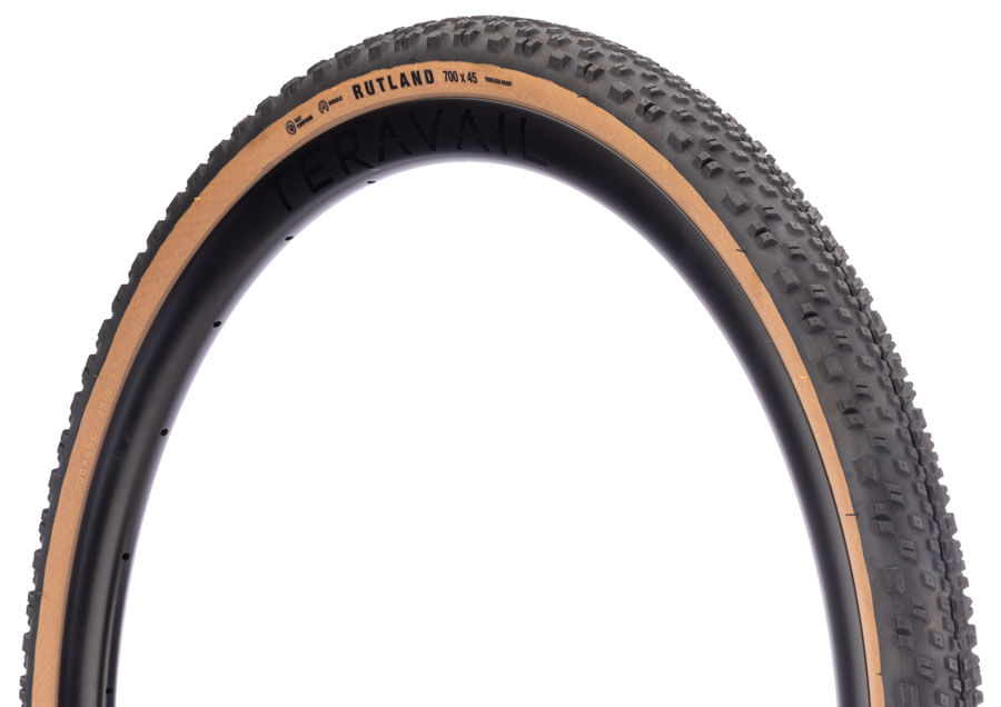 Teravail Rutland Tire - 700 x 45, Tubeless, Folding, Tan, Durable