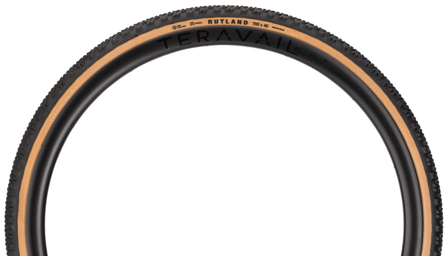 Teravail Rutland Tire - 700 x 40, Tubeless, Folding, Tan, Durable
