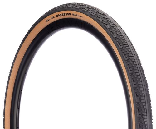 Teravail Washburn Tire - 700 x 50, Tubeless, Folding, Tan, Durable, Fast Compound