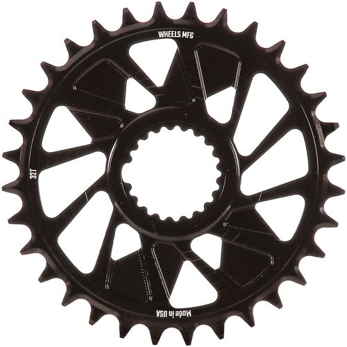 Wheels Manufacturing Direct Mount Chainring - 32t, Shimano Direct Mount, 1.5mm Outboard Offset, T-Type Chain Compatible, Black