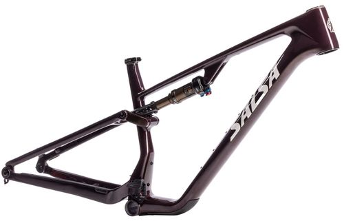 Salsa Spearfish C DLX Bike Frame - 29", Carbon, Black/Deep Orchid Carbon, Medium