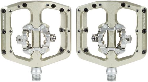 Renthal Revo-DHC Pedals - Dual Sided Clipless with Platform, Alloy, 9/16", AluGold, Shimano SPD