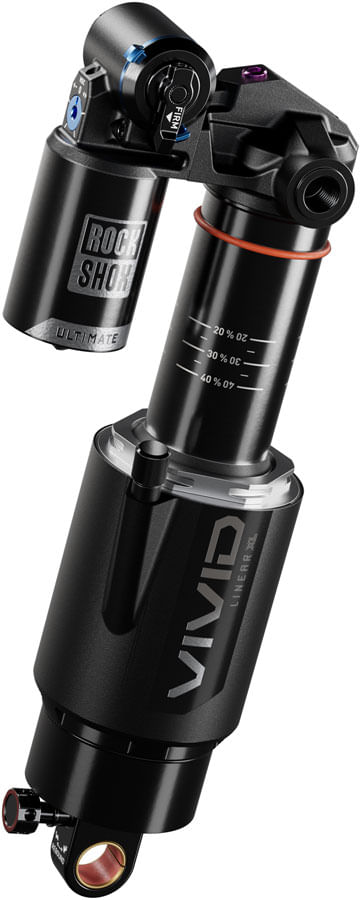RockShox Vivid Ultimate RC2T Rear Shock - 205 x 65 mm, Linear XL Air, 2 Tokens, Reb 55 / Comp 34, L/O 45, Standard Trunnion, D1