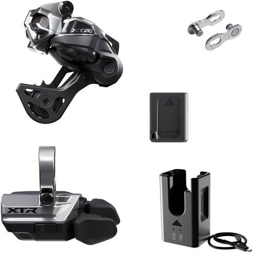 Shimano XTR M9250 Di2 Wireless Upgrade Kit - Includes M9250-GS Rear Derailleur, M9250-R Shifter, Battery, Charger, Quick Link