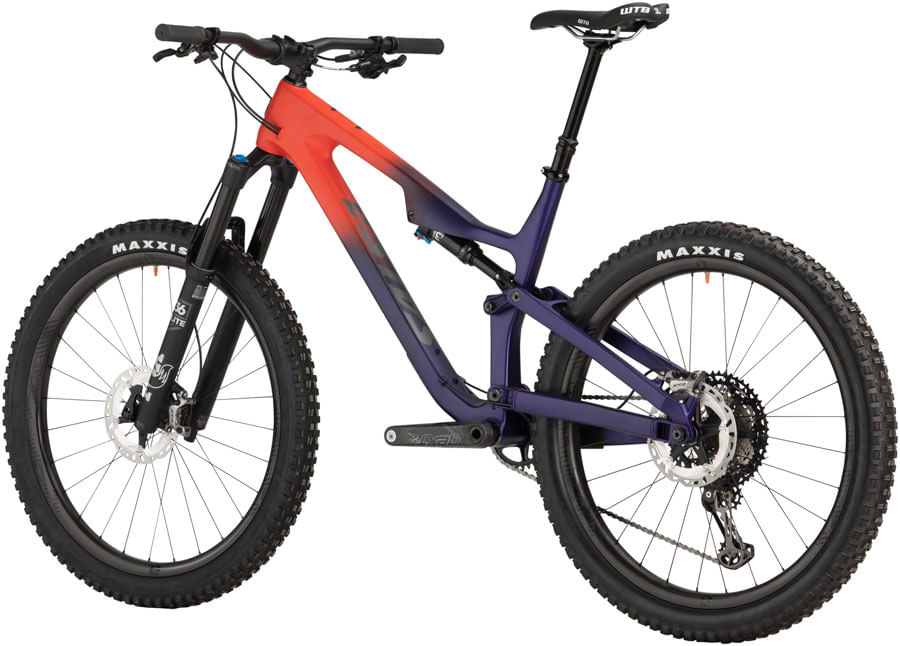 orange and purple mtb